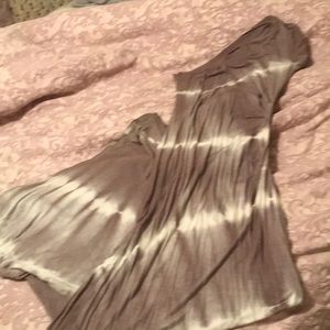 One shoulder tie dye dress